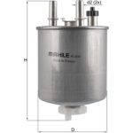 MAHLE Kraftstofffilter KL 834 MAHLE Kraftstofffilter KL 834