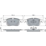 Bosch Bremsbelagsatz Scheibenbremse 0 986 460 131 Bosch Bremsbelagsatz Scheibenbremse 0 986 460 131