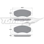 TOMEX brakes Bremsbelagsatz, Scheibenbremse TX 16-49 TOMEX brakes Bremsbelagsatz, Scheibenbremse TX 16-49