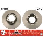 TRW Bremsscheibe Daihatsu P. DF2633 TRW Bremsscheibe Daihatsu P. DF2633