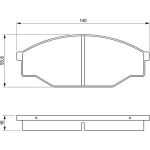 Bosch Bremsbelagsatz 0 986 424 382 Bosch Bremsbelagsatz 0 986 424 382