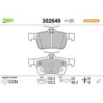 Valeo Bremsbelagsatz 302649 Valeo Bremsbelagsatz 302649