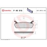 BREMBO Bremsklötze HA P 49 015 BREMBO Bremsklötze HA P 49 015