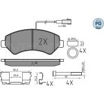 MEYLE Bremsbelagsatz Fiat Ducato 06- Adowno— 2000Kg 025 244 6619-2/PD MEYLE Bremsbelagsatz Fiat Ducato 06- Adowno— 2000Kg 025 244 6619-2/PD