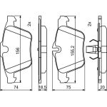 Bosch Bremsbelagsatz Vorderachse 0 986 494 808 Bosch Bremsbelagsatz Vorderachse 0 986 494 808
