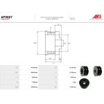 AP9007 AS-PL Riemenscheibe für Lichtmaschine AP9007
