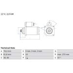 Bosch Starter 0 986 021 870 Bosch Starter 0 986 021 870