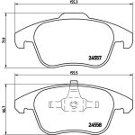 BREMBO Bremsklötze VA P 61 086