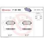 BREMBO Bremsklötze HA P 59 060 BREMBO Bremsklötze HA P 59 060