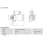 Bosch Starter 0 986 022 670
