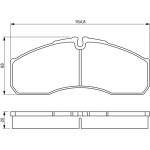 Bosch Bremsbelagsatz 0 986 494 266 Bosch Bremsbelagsatz 0 986 494 266