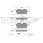 TOMEX brakes Bremsbelagsatz, Scheibenbremse TX 17-31 TOMEX brakes Bremsbelagsatz, Scheibenbremse TX 17-31