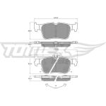 TOMEX brakes Bremsbelagsatz, Scheibenbremse TX 60-48