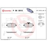 BREMBO Bremsklötze EV VA P 06 091E BREMBO Bremsklötze EV VA P 06 091E