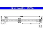 ATE Bremsschlauch 24.5111-0485.3 ATE Bremsschlauch 24.5111-0485.3