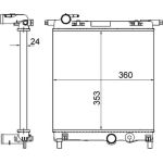 MAHLE Kühler, Motorkühlung CR 831 001S MAHLE Kühler, Motorkühlung CR 831 001S