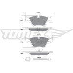 TOMEX brakes Bremsbelagsatz, Scheibenbremse TX 10-691