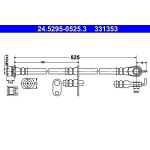 ATE Bremsschlauch 24.5295-0525.3 ATE Bremsschlauch 24.5295-0525.3