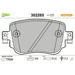 Valeo Bremsbelagsatz 302265 Valeo Bremsbelagsatz 302265