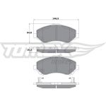 TOMEX brakes Bremsbelagsatz, Scheibenbremse TX 17-67 TOMEX brakes Bremsbelagsatz, Scheibenbremse TX 17-67