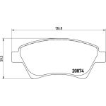 BREMBO Bremsklötze VA P 68 034 BREMBO Bremsklötze VA P 68 034