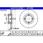 Bremsscheibe Daewoo P. Matiz 0,8-1,0 98-05 24.0113-0195.1 Bremsscheibe Daewoo P. Matiz 0,8-1,0 98-05 24.0113-0195.1