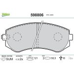 Valeo Bremsbelagsatz 598806 Valeo Bremsbelagsatz 598806