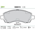 Valeo Bremsbelagsatz 598915 Valeo Bremsbelagsatz 598915