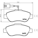 BREMBO Bremsklötze VA P 24 150 BREMBO Bremsklötze VA P 24 150