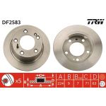 TRW Bremsscheibe DF2583 TRW Bremsscheibe DF2583