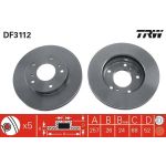 TRW Bremsscheibe DF3112 TRW Bremsscheibe DF3112