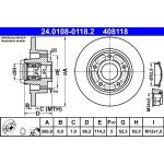 Bremsscheibe Renault T. Clio/Megane/Scenic 08- Mit Abs-Lager 24.0108-0118.2 Bremsscheibe Renault T. Clio/Megane/Scenic 08- Mit Abs-Lager 24.0108-0118.2