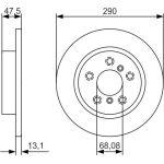 Bremsscheibe 0 986 479 D17 Bremsscheibe 0 986 479 D17