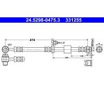 ATE Bremsschlauch 24.5298-0475.3 ATE Bremsschlauch 24.5298-0475.3