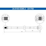 ATE Bremsschlauch 24.5103-0265.3 ATE Bremsschlauch 24.5103-0265.3