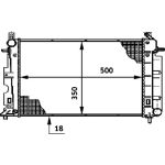 MAHLE Kühler, Motorkühlung CR 643 000S MAHLE Kühler, Motorkühlung CR 643 000S