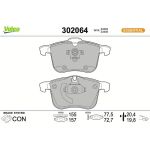 302064 Valeo Bremsbelagsatz 302064 302064 Valeo Bremsbelagsatz 302064