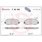 BREMBO Bremsklötze VA P 68 062 BREMBO Bremsklötze VA P 68 062
