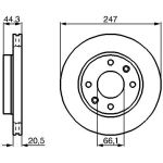 Bosch Bremsscheibe Vorderachse 0 986 478 211