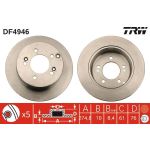 Bremsscheibe Kia T. Carens 06 DF4946 Bremsscheibe Kia T. Carens 06 DF4946