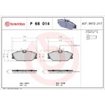 BREMBO Bremsklötze VA P 68 014 BREMBO Bremsklötze VA P 68 014