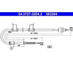 ATE Handbremsseil 24.3727-3204.2 ATE Handbremsseil 24.3727-3204.2