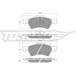 TOMEX brakes Bremsbelagsatz, Scheibenbremse TX 14-88