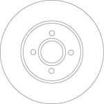 TRW Bremsscheibe FORD FOCUS DF4250 TRW Bremsscheibe FORD FOCUS DF4250