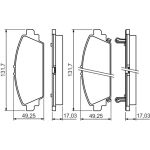 Bosch Bremsbelagsatz 0 986 494 414 Bosch Bremsbelagsatz 0 986 494 414