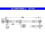 ATE Bremsschlauch 24.5266-0600.3 ATE Bremsschlauch 24.5266-0600.3