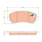 Bremsklötze VA SUV/LCV GDB3467 Bremsklötze VA SUV/LCV GDB3467