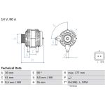 Lichtmaschine 0 986 083 190