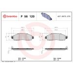BREMBO Bremsklötze VA P 56 120 BREMBO Bremsklötze VA P 56 120