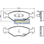 Japanparts Bremsbeläge PA-0226AF Japanparts Bremsbeläge PA-0226AF